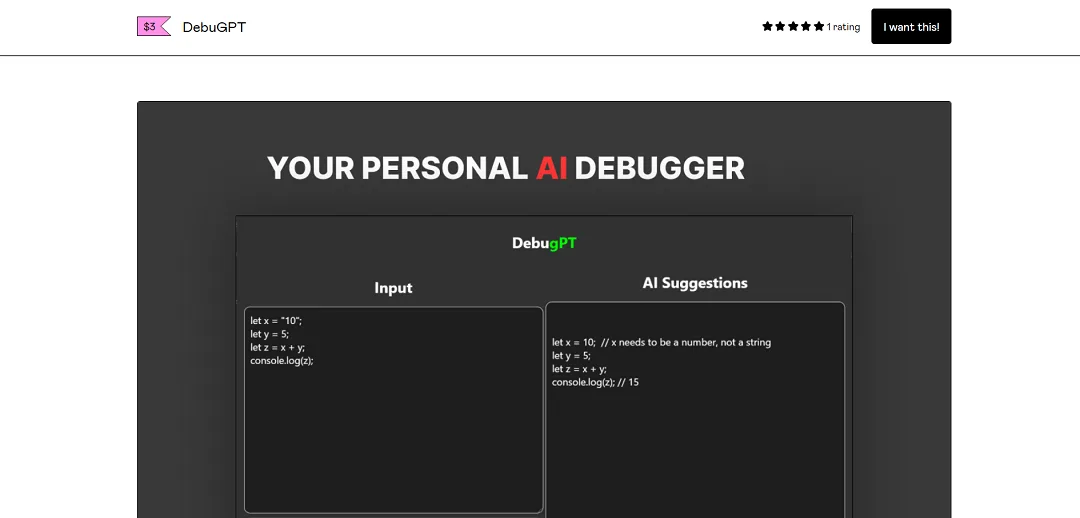 Error tracking with ai debugging assistant: 5 powerful tools for real-time fixes 2 debugpt