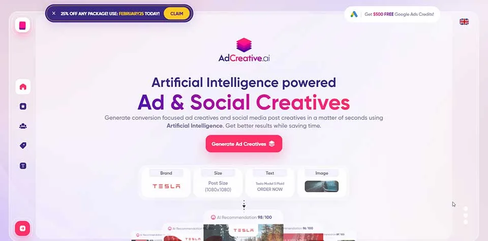 Ai tools for ad performance: 5 great picks for 2025 2 adcreative.ai eye-catching visuals in a snap