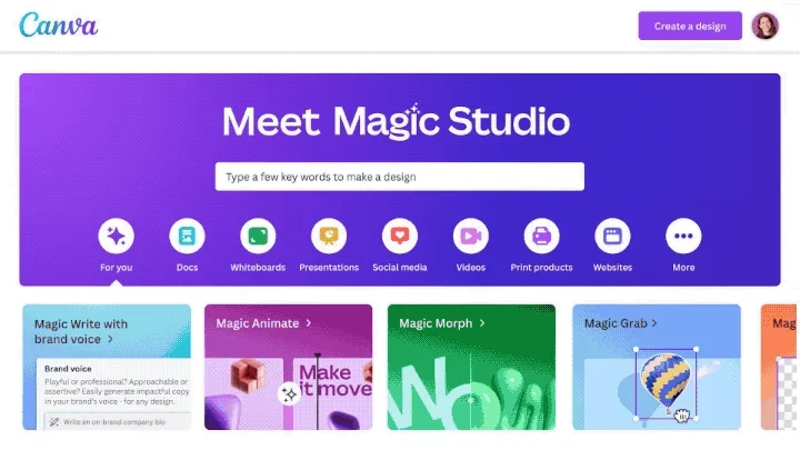 Canva’s Magic Studio