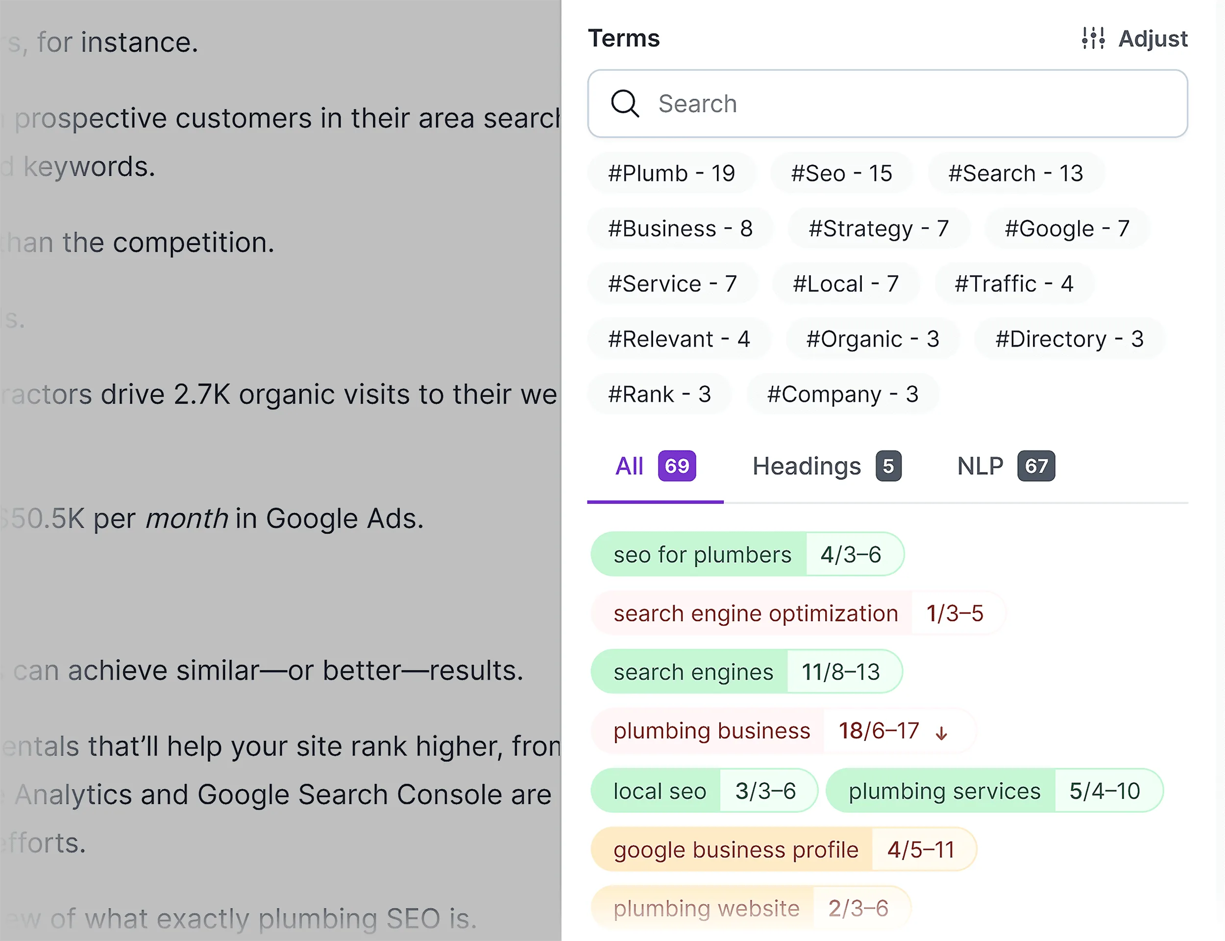 surferseo analyze search