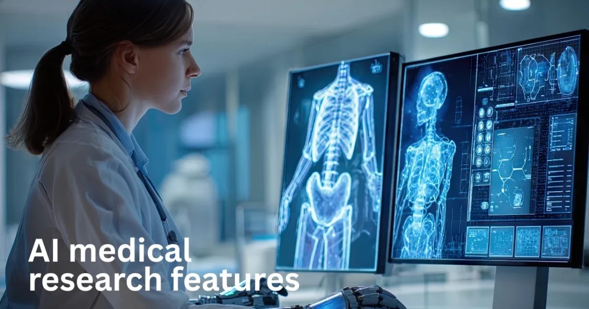 ai medical research features